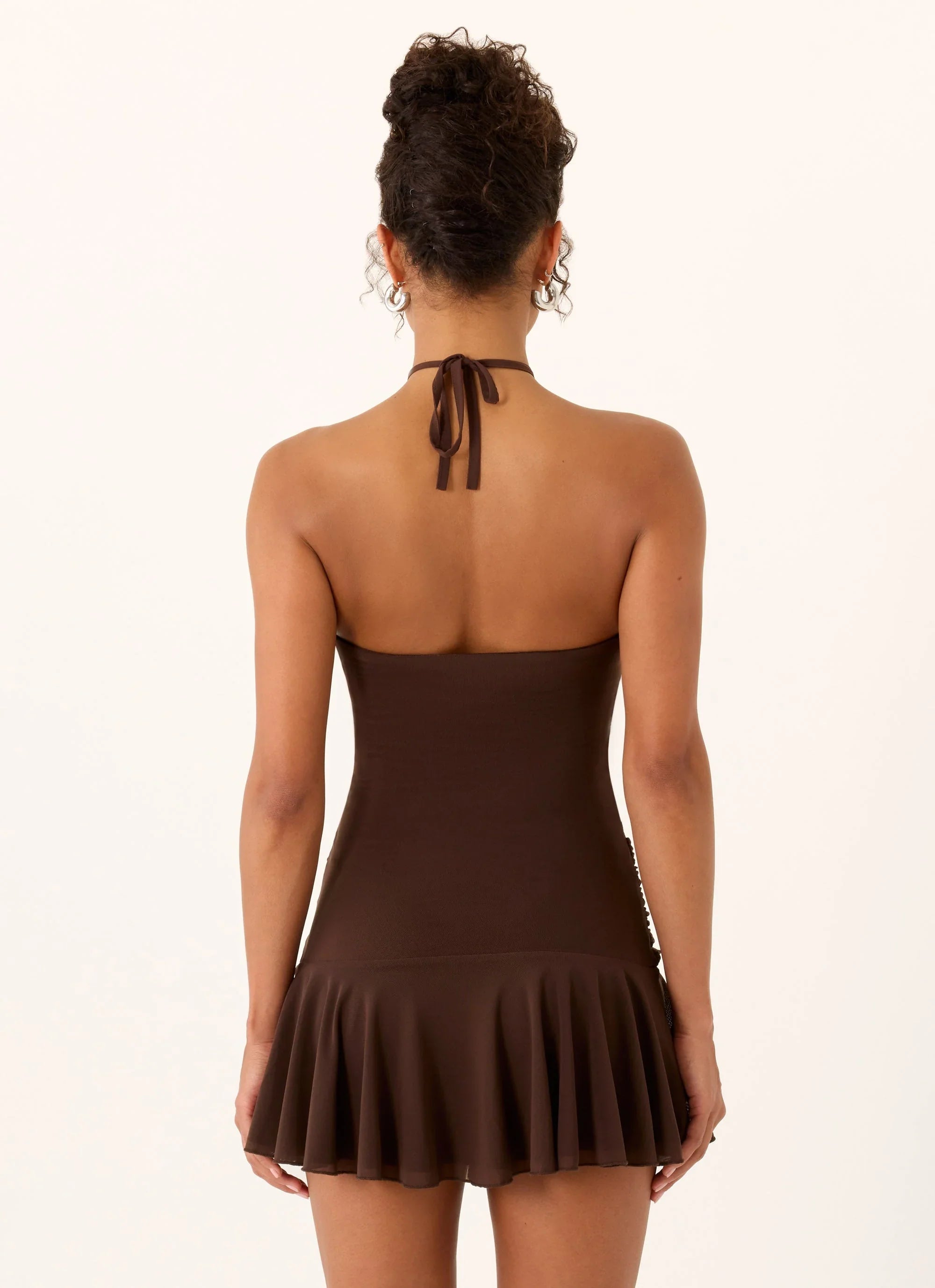 Elektra Mini Dress - Chocolate