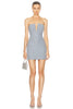 Strapless Diamante Mini Dress
